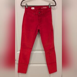 GAP Red Corduroy Legging Jean